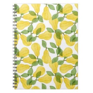 Watercolor Pears: Hand Painted Pattern Notebook