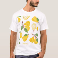 Watercolor Pears Vintage Fruit Pattern
