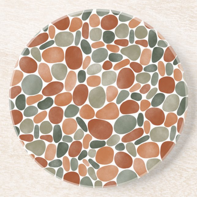Watercolor Pebbles 270921 Coaster (Front)