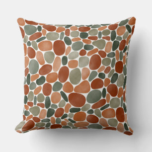 Watercolor Pebbles 270921 Throw Pillow