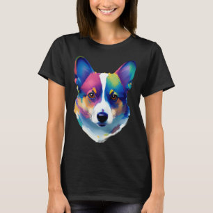 Watercolor Pembroke Welsh Corgi Dog Men Women Kids T-Shirt