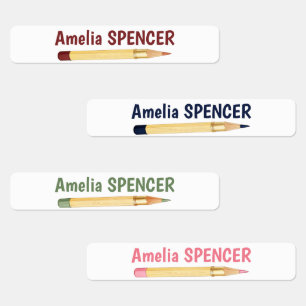 Watercolor Pencil Personalised Waterproof Name