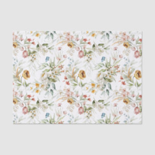 Watercolor Peonies 1600s Dutch Still Life Art Tissue Paper