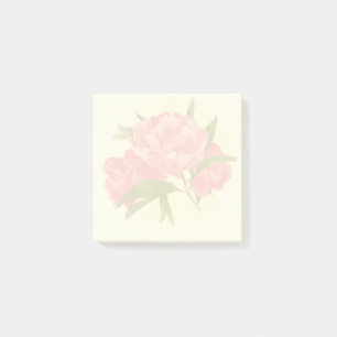 Watercolor Peonies 3x3 Post-it Notes