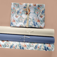 Watercolor Peonies and Hydrangeas in Fall Palette 