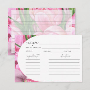 Watercolor peonies - bridal shower recipe