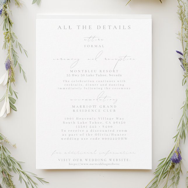Watercolor Peonies Wedding Details Enclosure Cards (Creator Uploaded)
