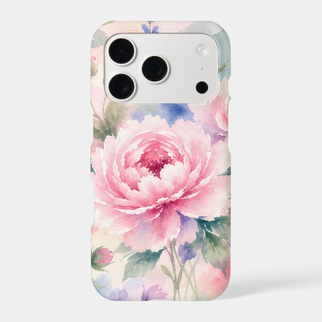 Watercolor Peony Flower (Back)