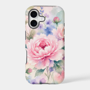 Watercolor Peony Flower