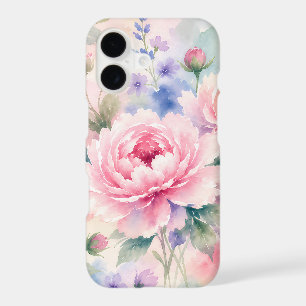 Watercolor Peony Flower