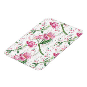 watercolor peony,watercolor sprays magnet