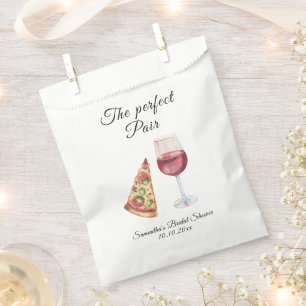 Watercolor Perfect Pair Bridal Shower Favour Bags