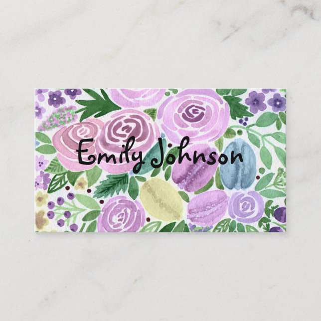 Watercolor, personal card (Front)