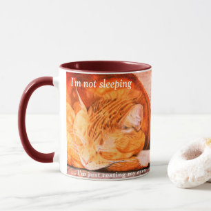 Watercolor Personalised Ginger Cat Mug