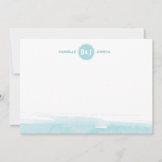 Watercolor Personalised Note cards (Front)