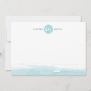 Watercolor Personalised Note cards