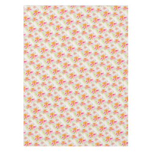 Watercolor Peruvian Lily Alstroemeria tablecloth