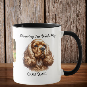 Watercolor Pet Cocker Spaniel Personalise Mug