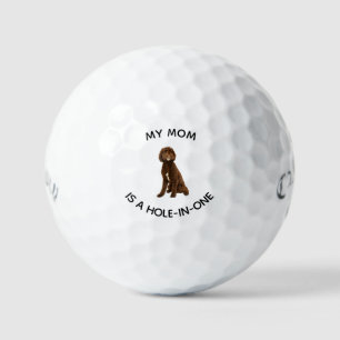 Watercolor Pet Image My Mum is a Hole-in-one Golf Balls
