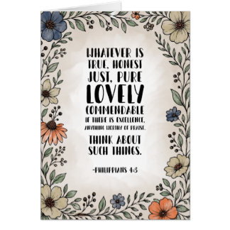 Watercolor Philippians 4:8