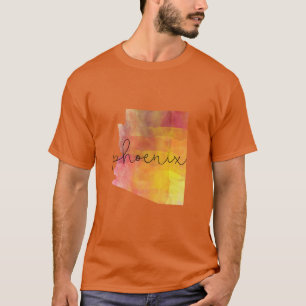 Watercolor Phoenix Arizona Custom Colour T-Shirt