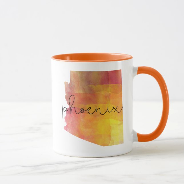 Watercolor Phoenix Arizona Mug (Right)