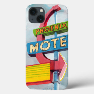 Watercolor Phoenix Motel iPhone 13 Case