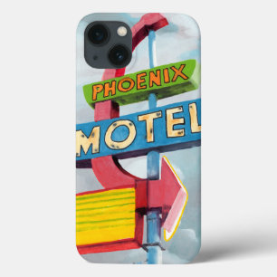 Watercolor Phoenix Motel iPhone 13 Case