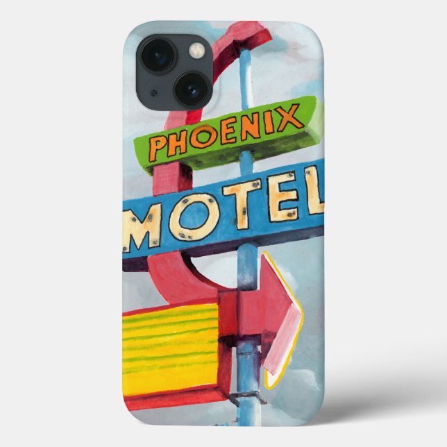 Watercolor Phoenix Motel Case-Mate iPhone Case (Back)