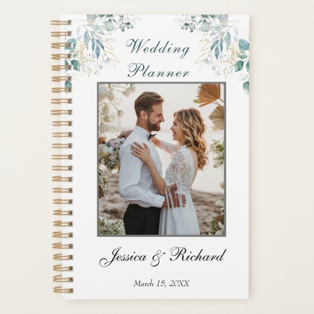 Watercolor PHOTO Wedding Planner (Front)