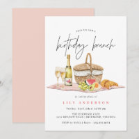 Watercolor Picnic | Cute Casual Birthday Brunch