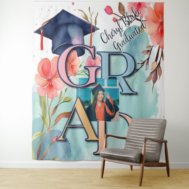 Watercolor Picture Graduation Tapestry (In Situ)