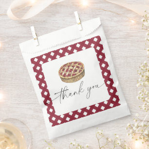 Watercolor pie baby shower thank you favour bags
