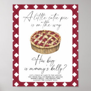 Watercolor pie - how big is mummy's belly game  poster