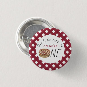 Watercolor Pie Kids Birthday 3 Cm Round Badge