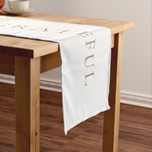 Watercolor Pine Cone Thankful Table Runnder Long Table Runner