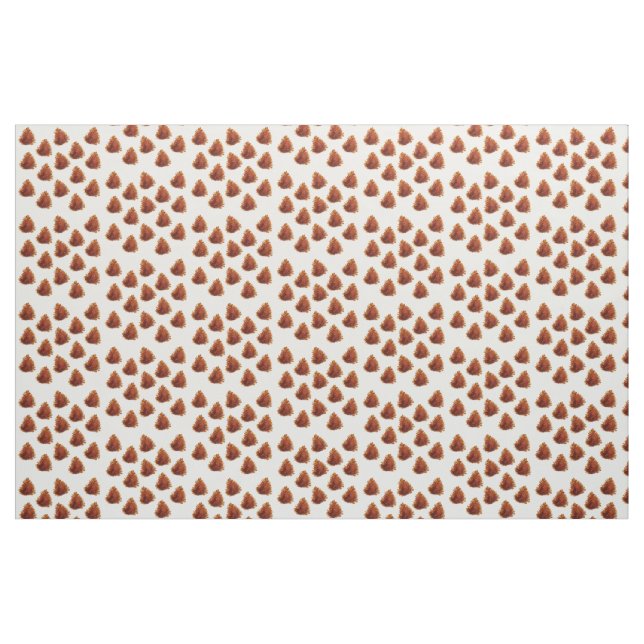 Watercolor Pine cones Fabric (Fat Quarter)