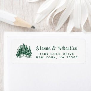 Watercolor Pine Tree Chic Christmas