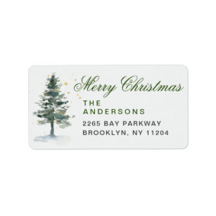 Christmas Return Address Labels | Zazzle