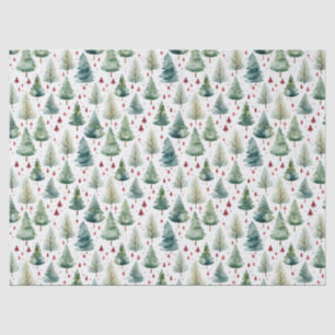 Watercolor Pine Tree Tissue Paper