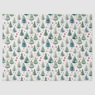 Watercolor Pine Tree Tissue Paper