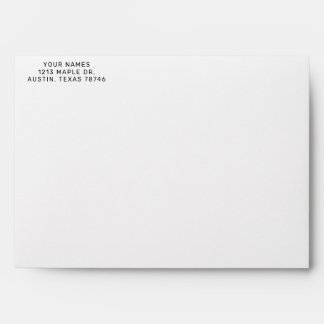 Watercolor Pine Trees Envelope