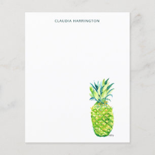 Watercolor Pineapple Colourful Boho Hand-Drawn 