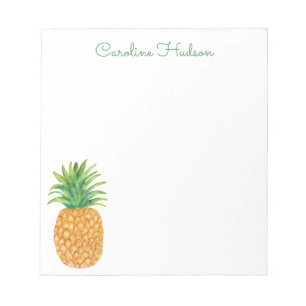 Watercolor Pineapple Notepad