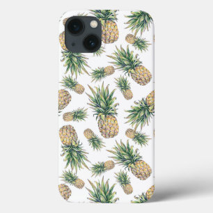 Watercolor Pineapple Pattern iPhone 13 Case