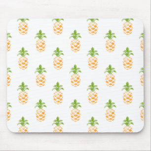 Watercolor Pineapple Pattern Mouse Mat