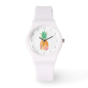 watercolor pineapple watch