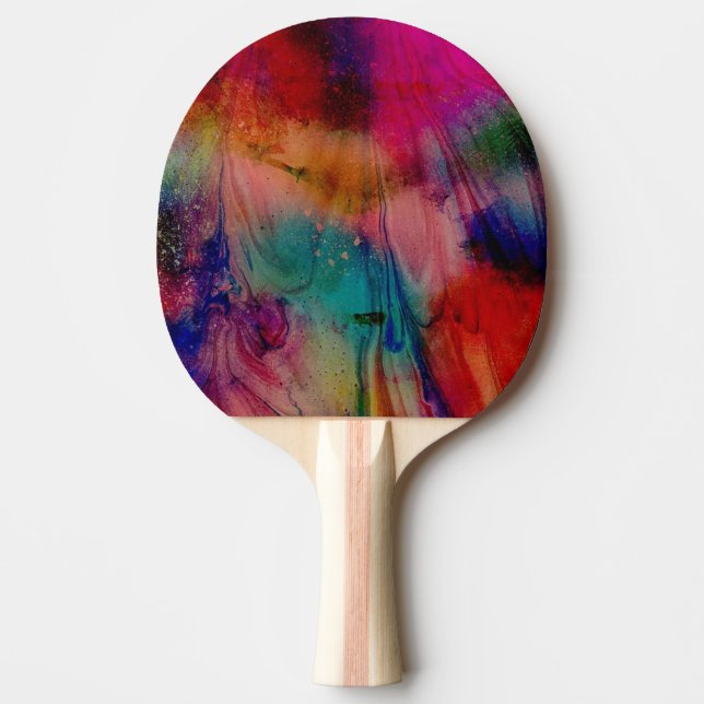 Watercolor Ping Pong Paddle (Front)