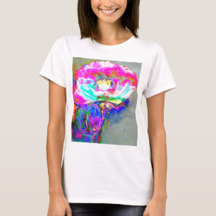 Watercolor pink abstract floral painting T-Shirt