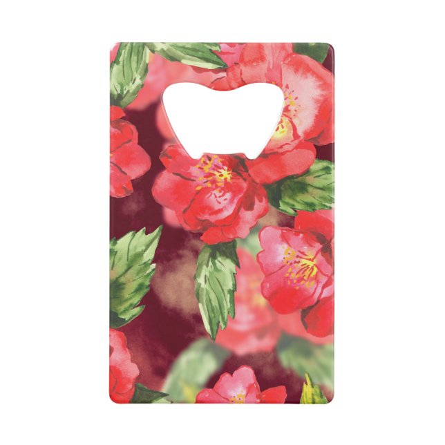 Watercolor Pink and Red Roses (Front)